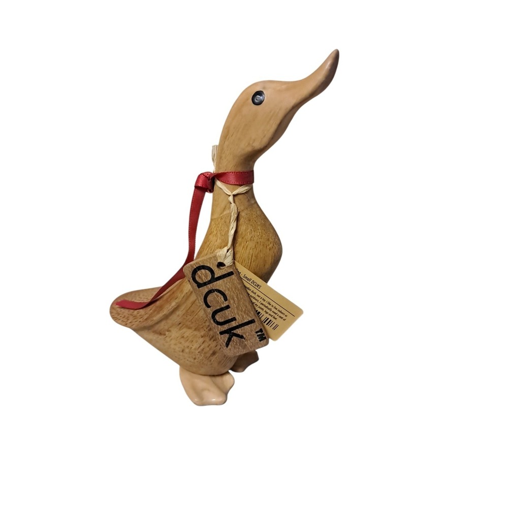 2005 Dcuk Woodstock Environments Hand Carved Duck Duckling Named Oliver